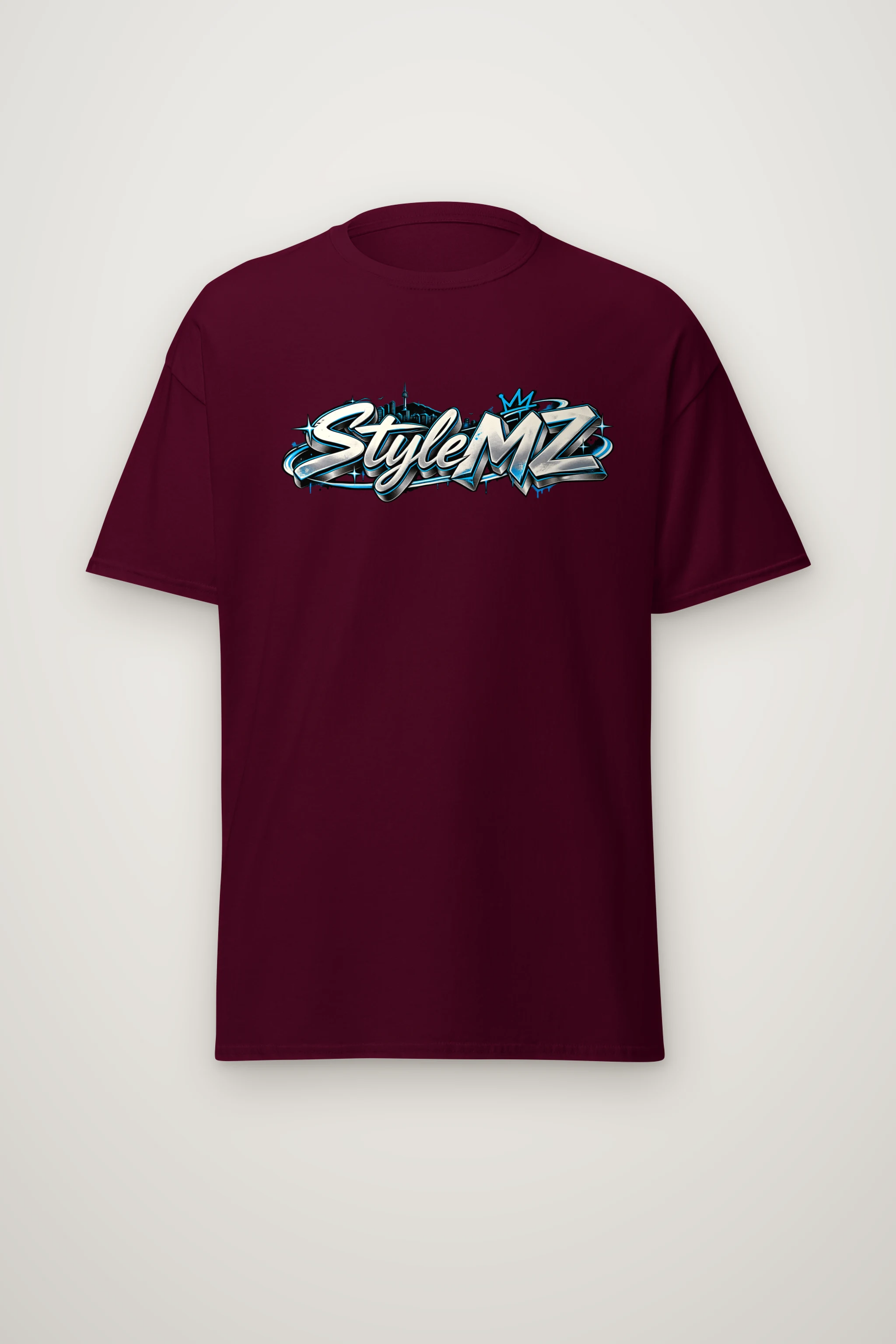 "Graffiti Bubble Style MZ" Heavyweight Unisex Crewneck T-shirt