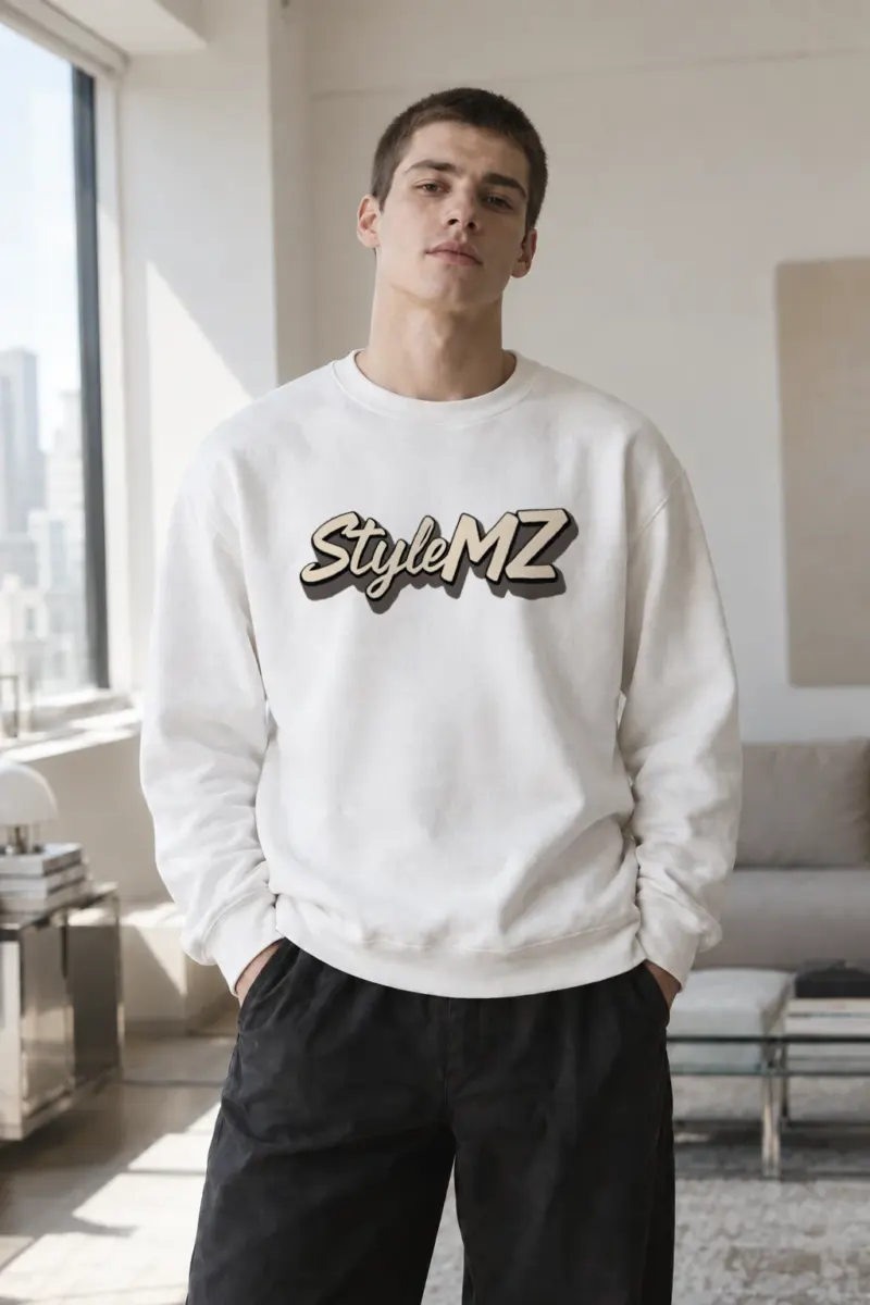 "Style MZ Retro Type" Heavy Blend Unisex Crewneck Sweatshirt | Gildan 18000