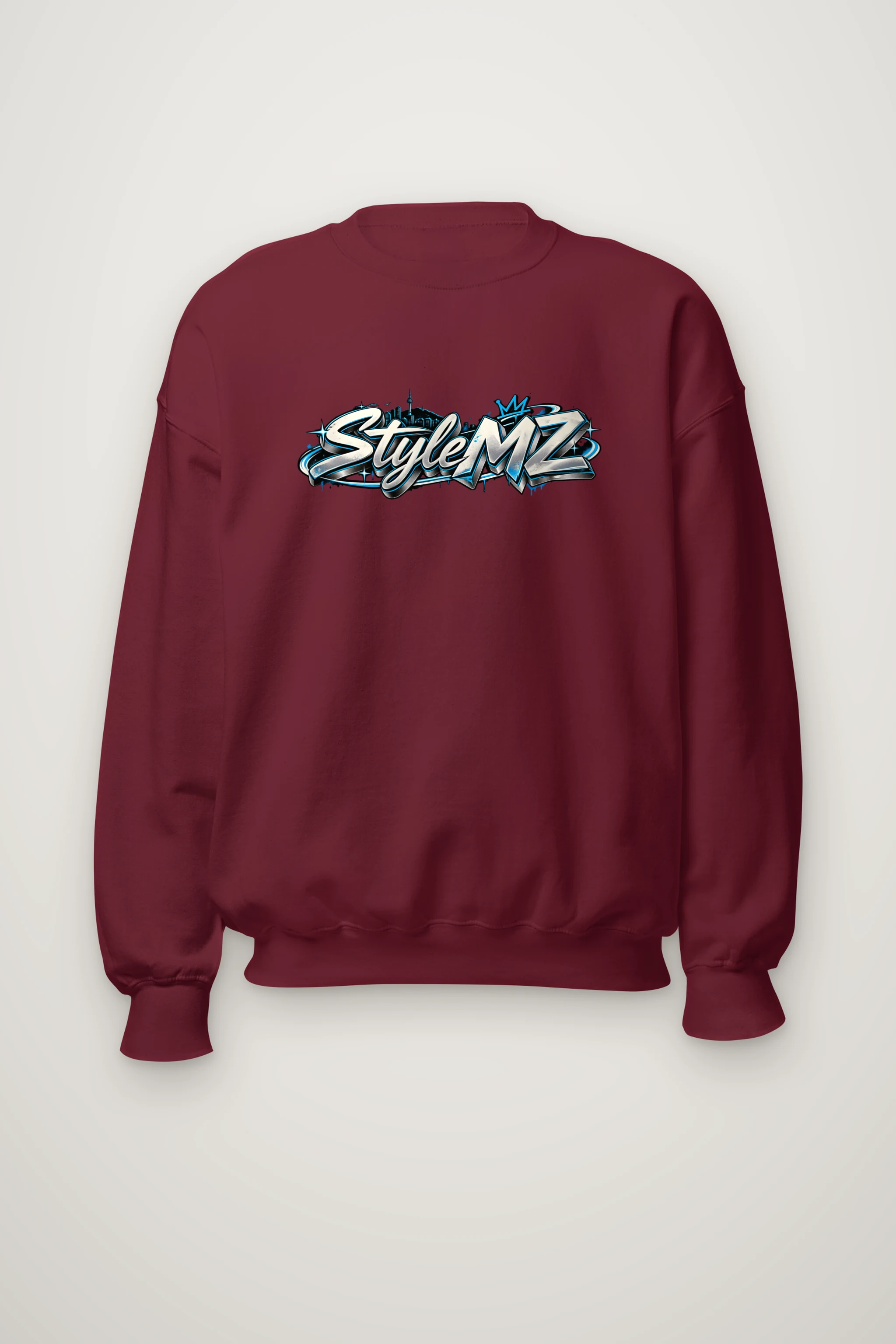 "Graffiti Script MZ" Heavy Blend Unisex Crewneck Sweatshirt