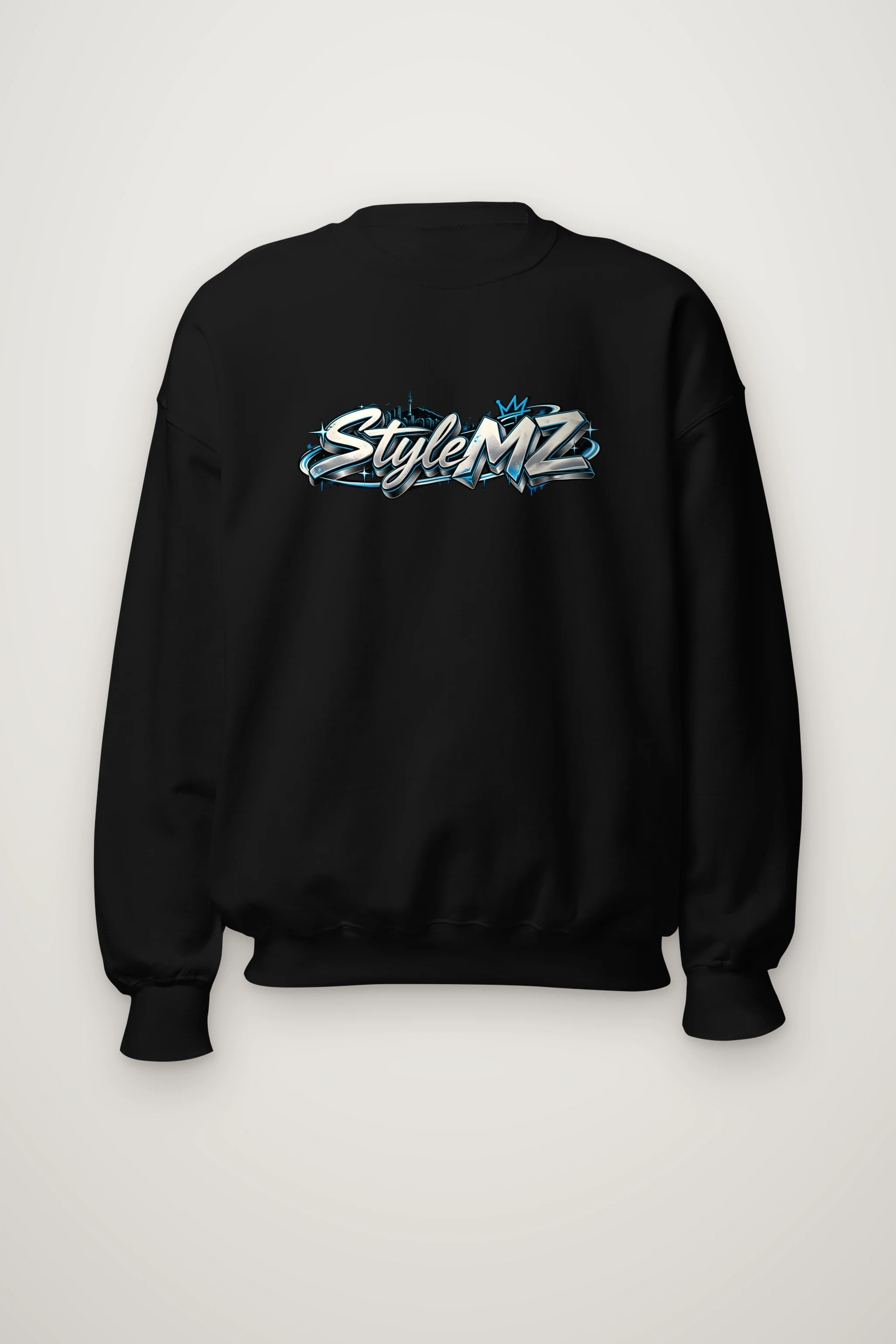 "Graffiti Script MZ" Heavy Blend Unisex Crewneck Sweatshirt