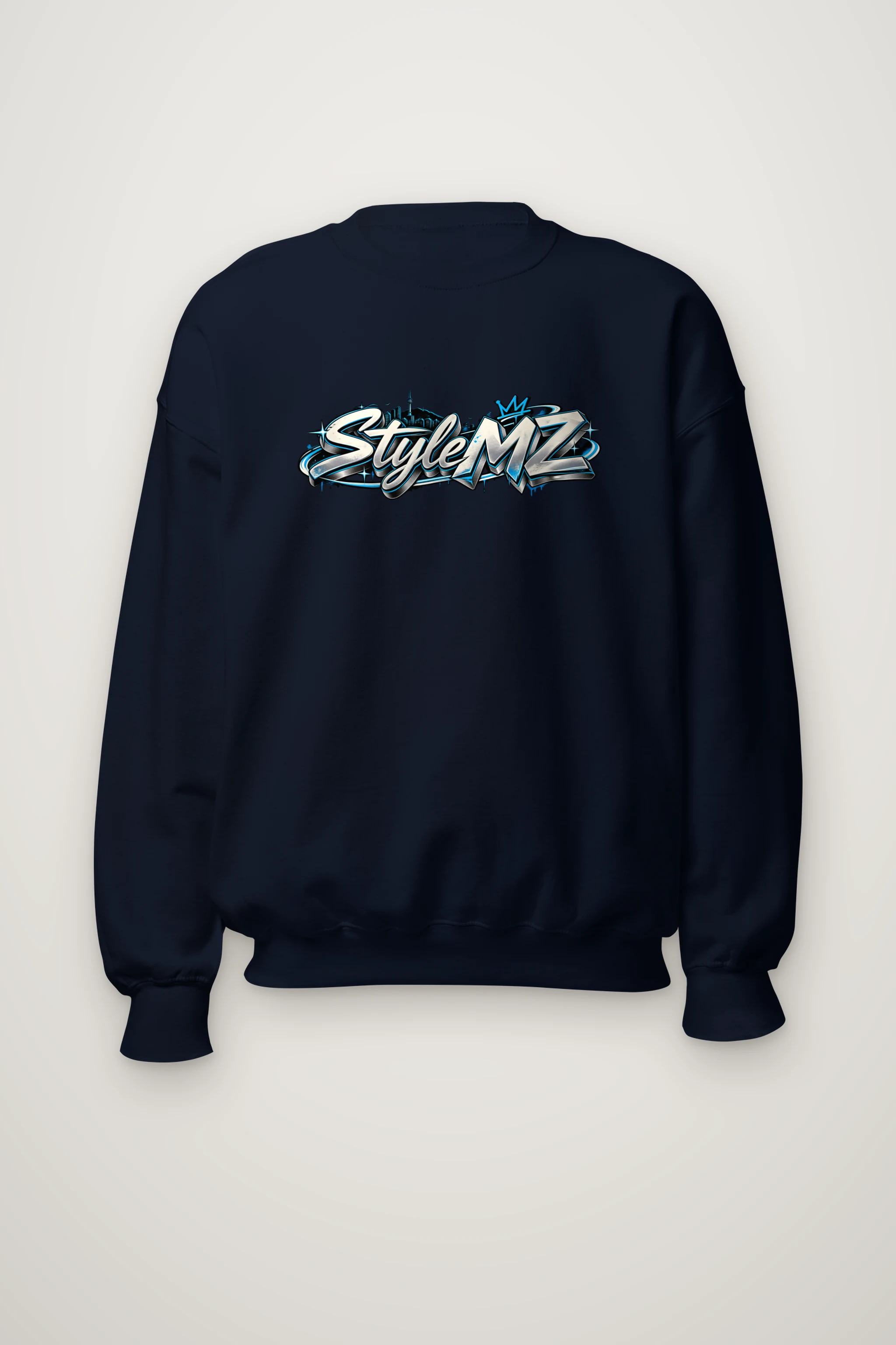 "Graffiti Script MZ" Heavy Blend Unisex Crewneck Sweatshirt