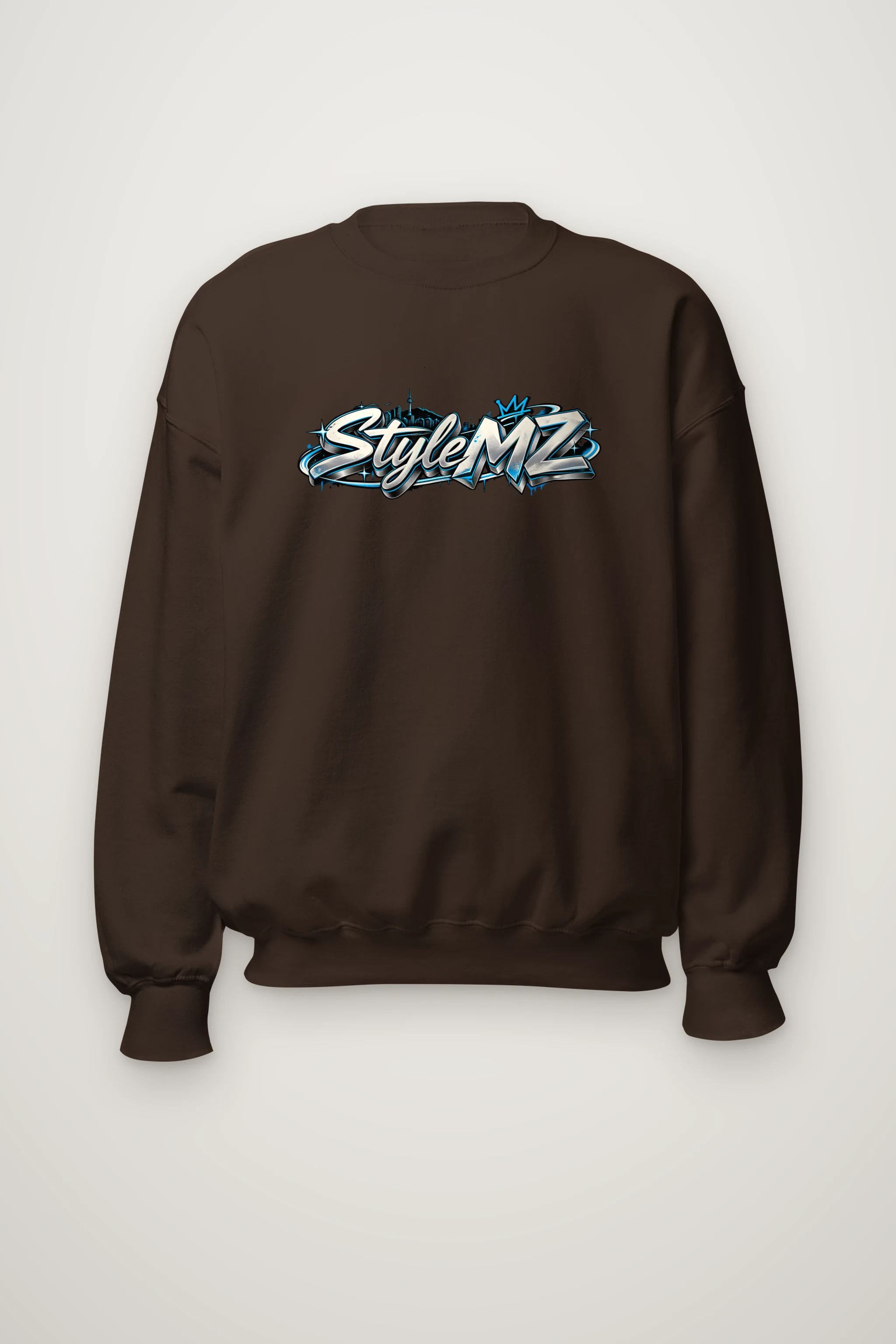 "Graffiti Script MZ" Heavy Blend Unisex Crewneck Sweatshirt