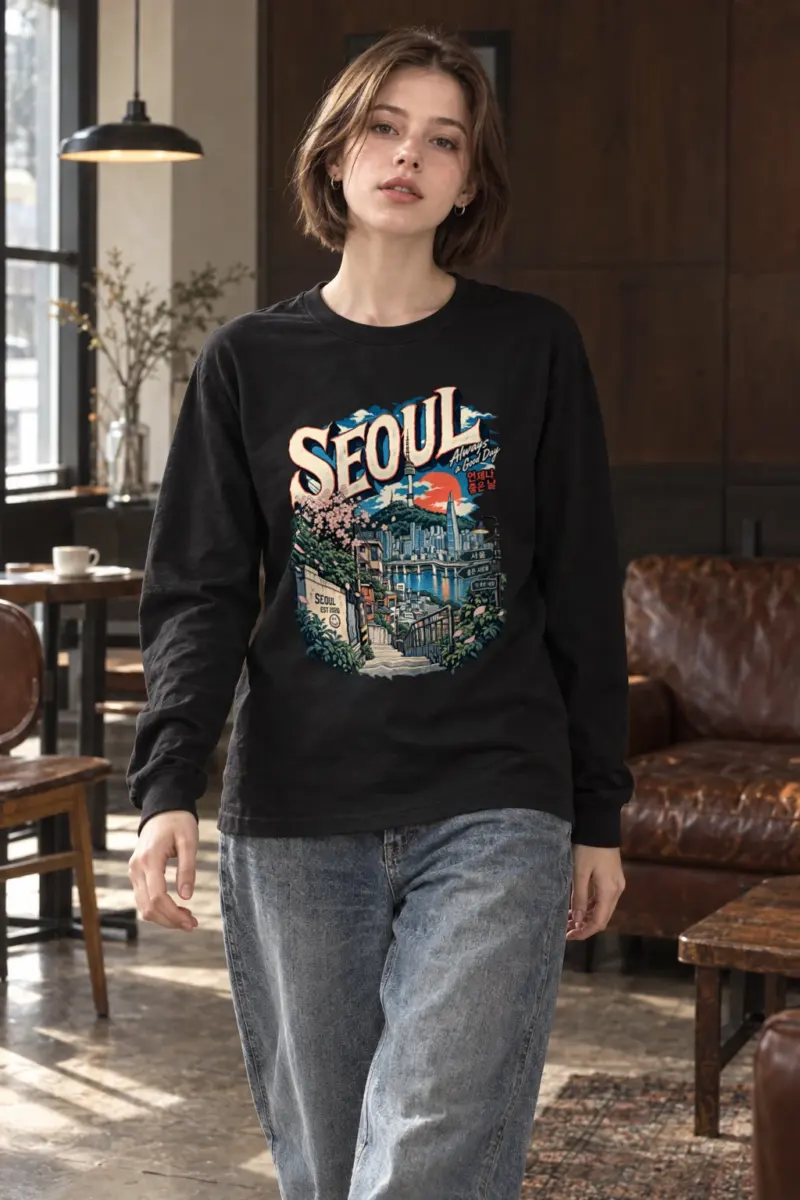 "Always a Good Day Seoul" Unisex Longsleeve T-shirt