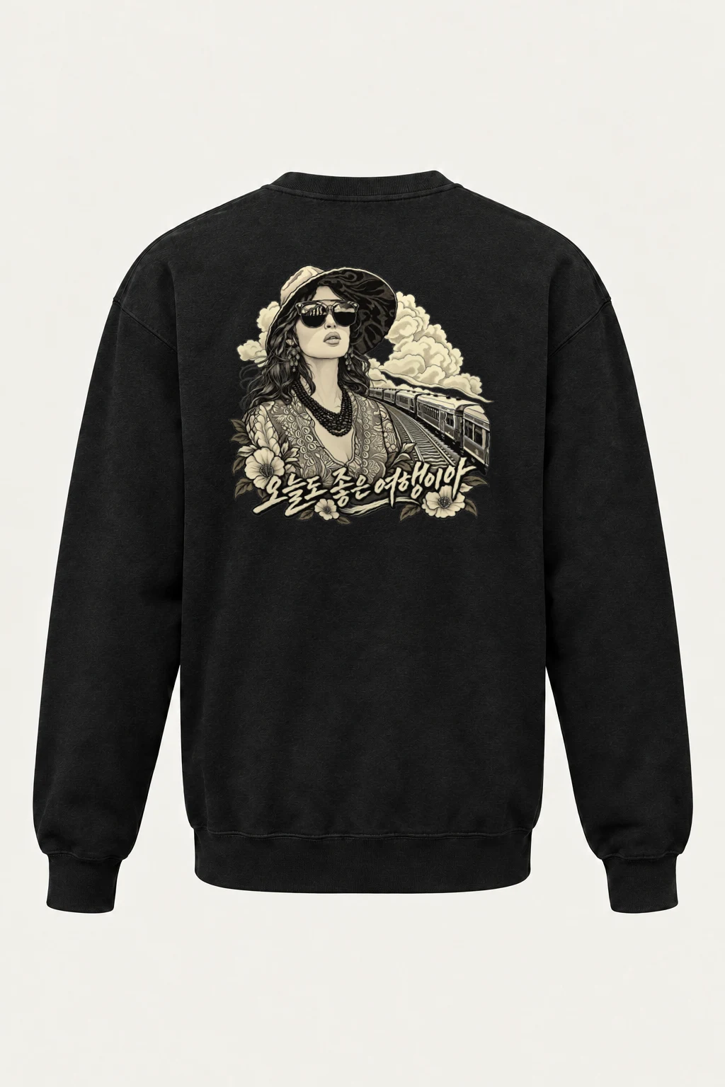 "Stylish Train Journey" Heavy Blend Unisex Crewneck Sweatshirt | Gildan 18000