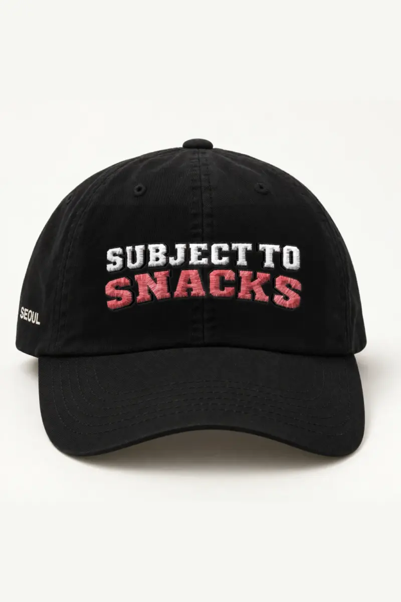 "Subject To Snacks" Classic Dad Hat · Embroidered