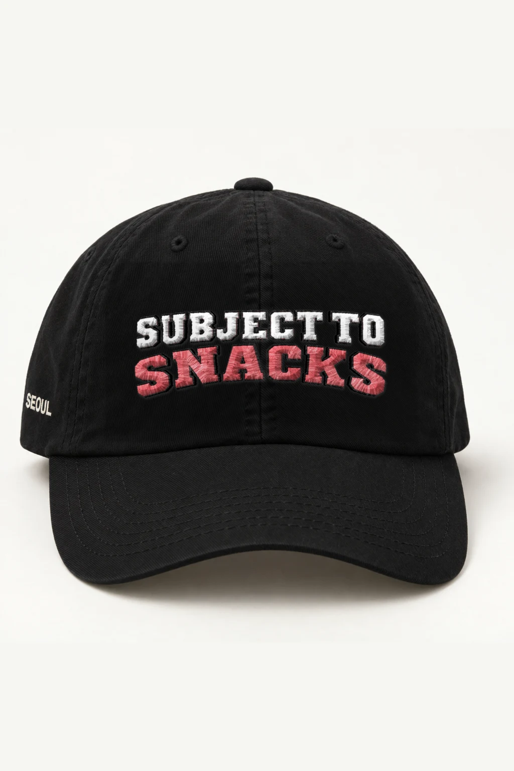 "Subject To Snacks" Classic Dad Hat · Embroidered