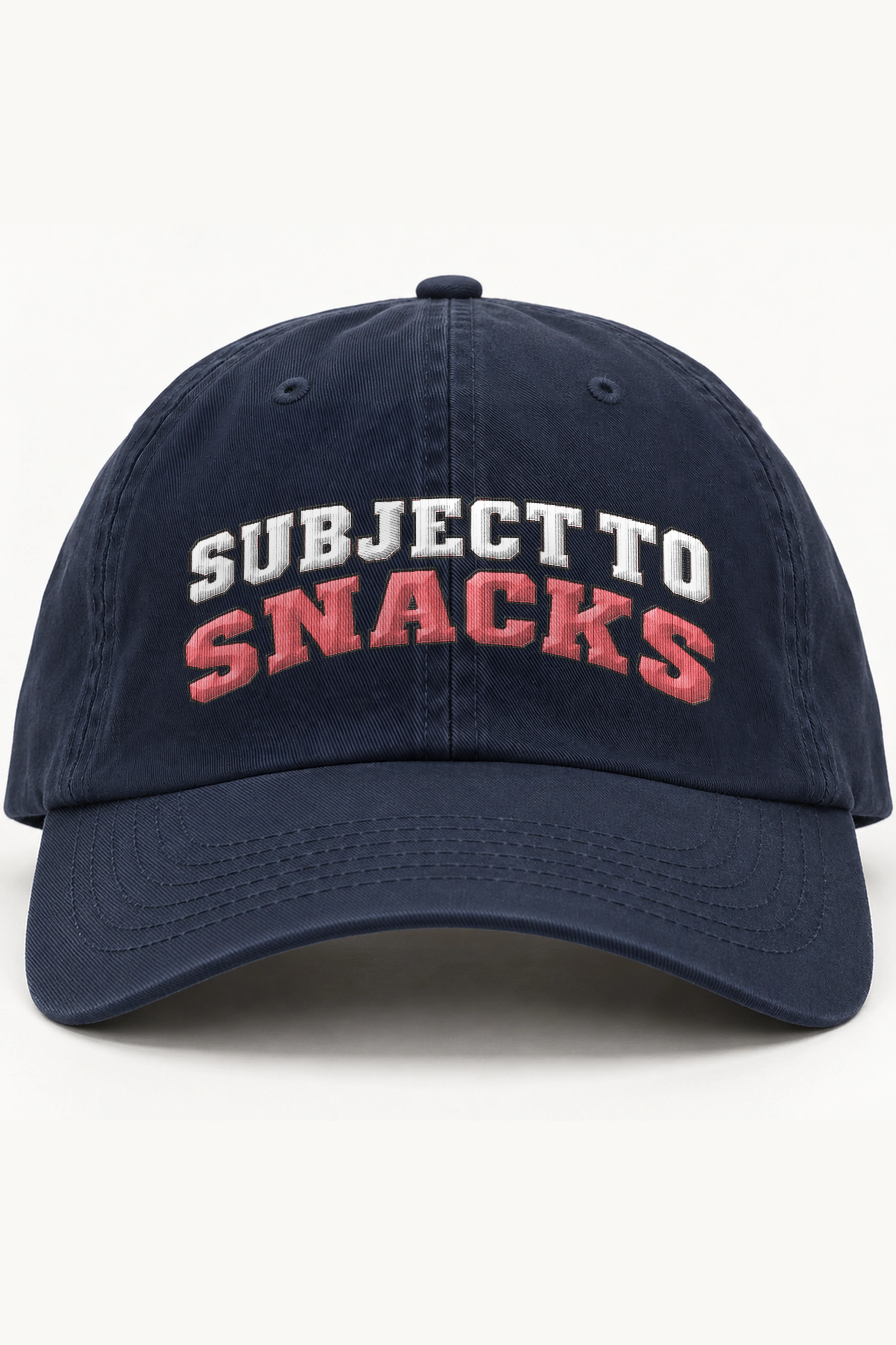"Subject To Snacks" Classic Dad Hat · Embroidered