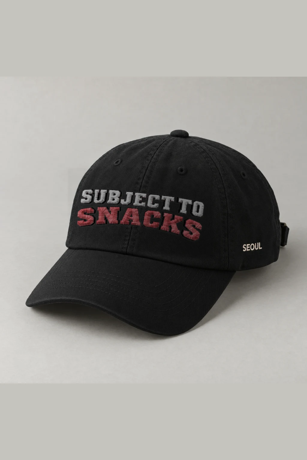 "Subject To Snacks" Classic Dad Hat · Embroidered