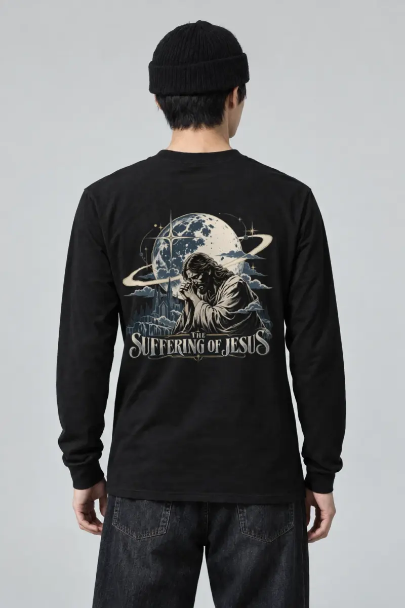 "Suffering Of Jesus" Unisex Longsleeve T-shirt | Gildan 2400