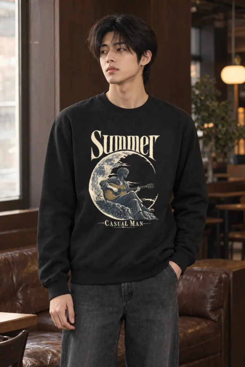 "Summer Casual Man" Heavy Blend Unisex Crewneck Sweatshirt