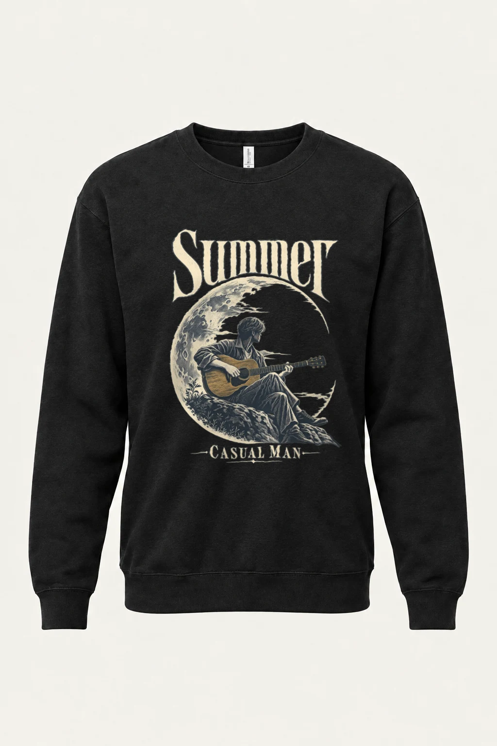 "Summer Casual Man" Heavy Blend Unisex Crewneck Sweatshirt | Gildan 18000
