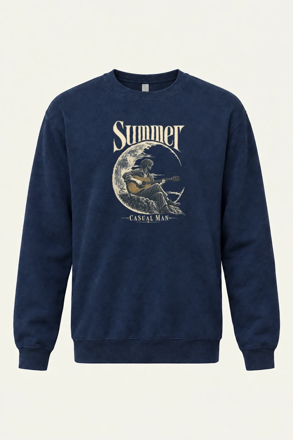 "Summer Casual Man" Heavy Blend Unisex Crewneck Sweatshirt | Gildan 18000