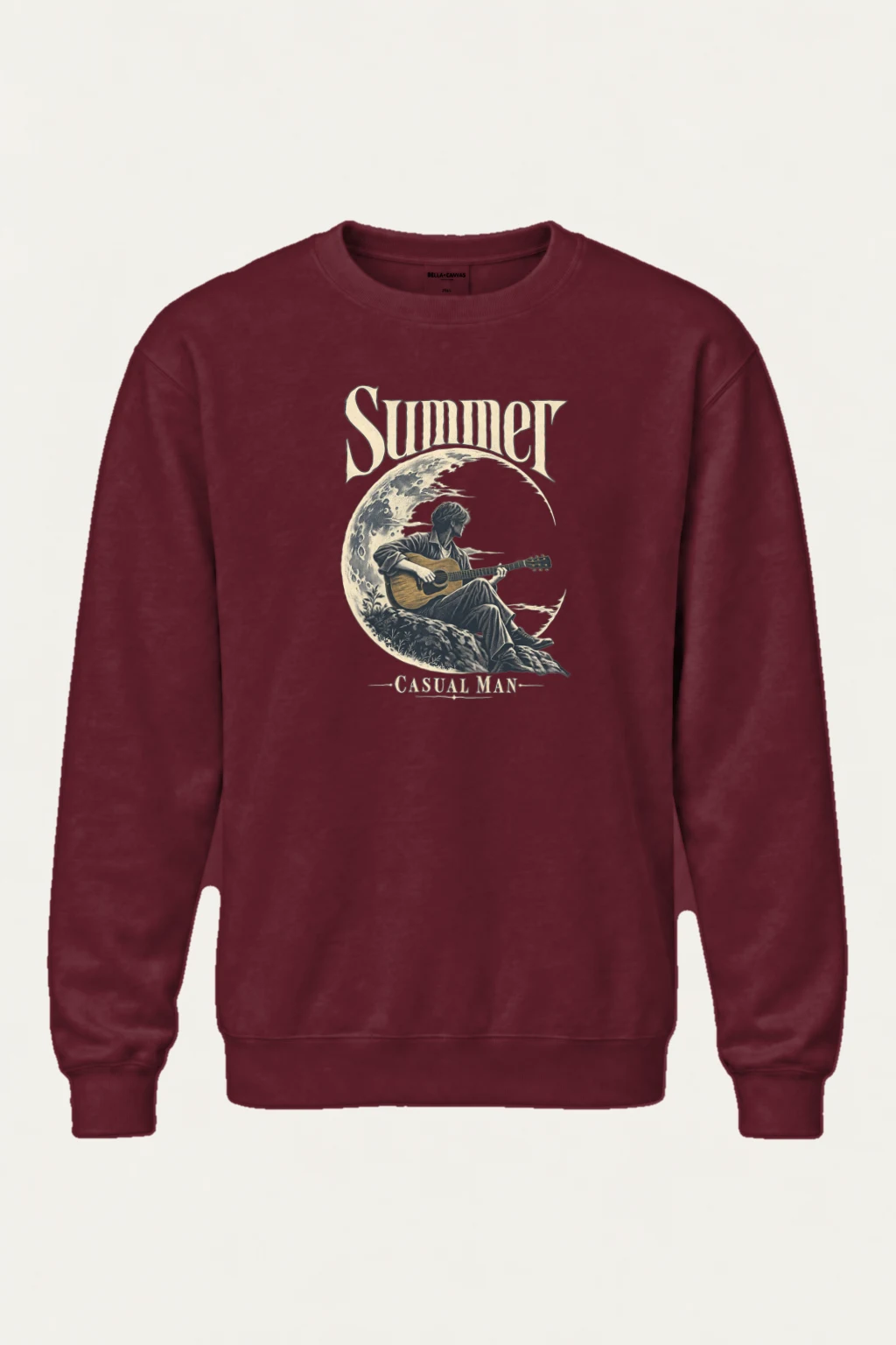 "Summer Casual Man" Heavy Blend Unisex Crewneck Sweatshirt | Gildan 18000