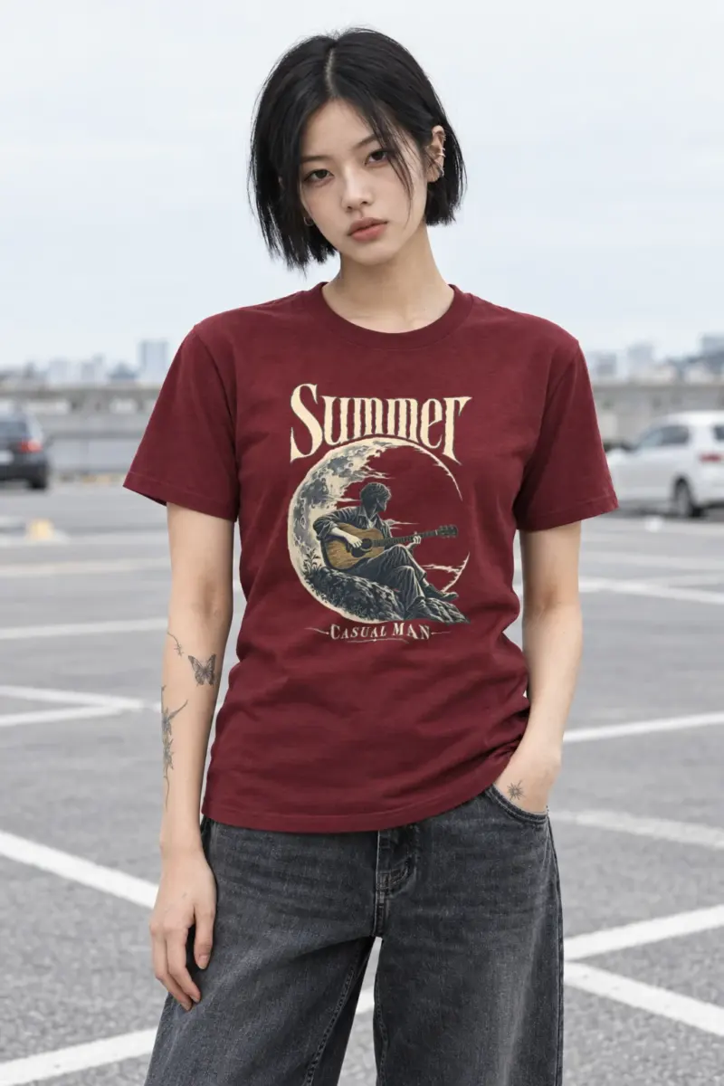 "Summer Casual Man" Heavyweight Unisex Crewneck T-shirt