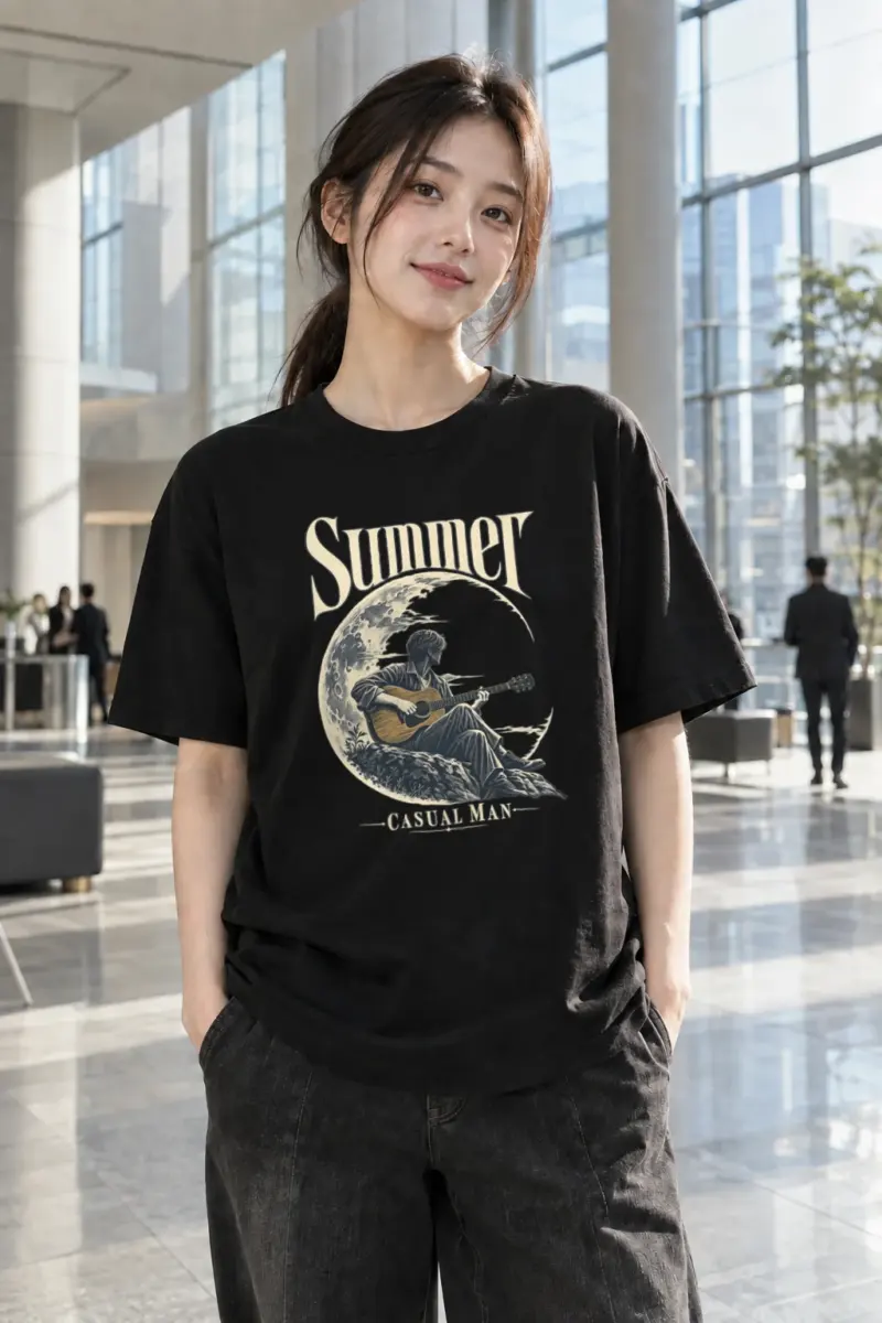 "Summer Casual Man" Heavyweight Unisex Crewneck T-shirt | Gildan 5000