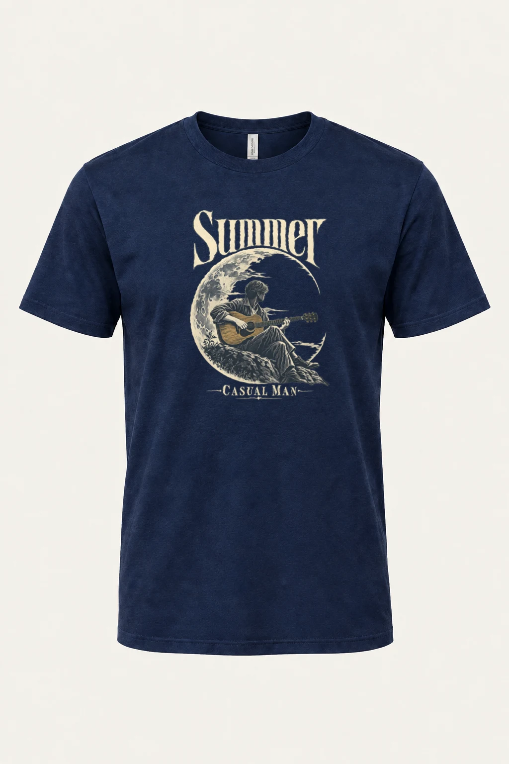 "Summer Casual Man" Heavyweight Unisex Crewneck T-shirt | Gildan 5000