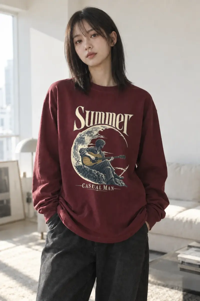 "Summer Casual Man" Unisex Longsleeve T-shirt | Gildan 2400