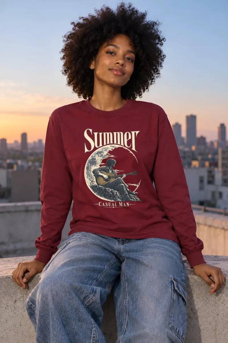 "Summer Casual Man" Unisex Longsleeve T-shirt