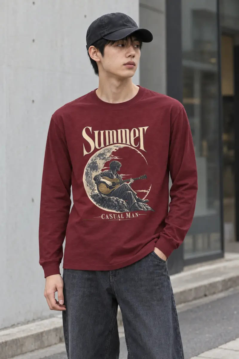 "Summer Casual Man" Unisex Longsleeve T-shirt