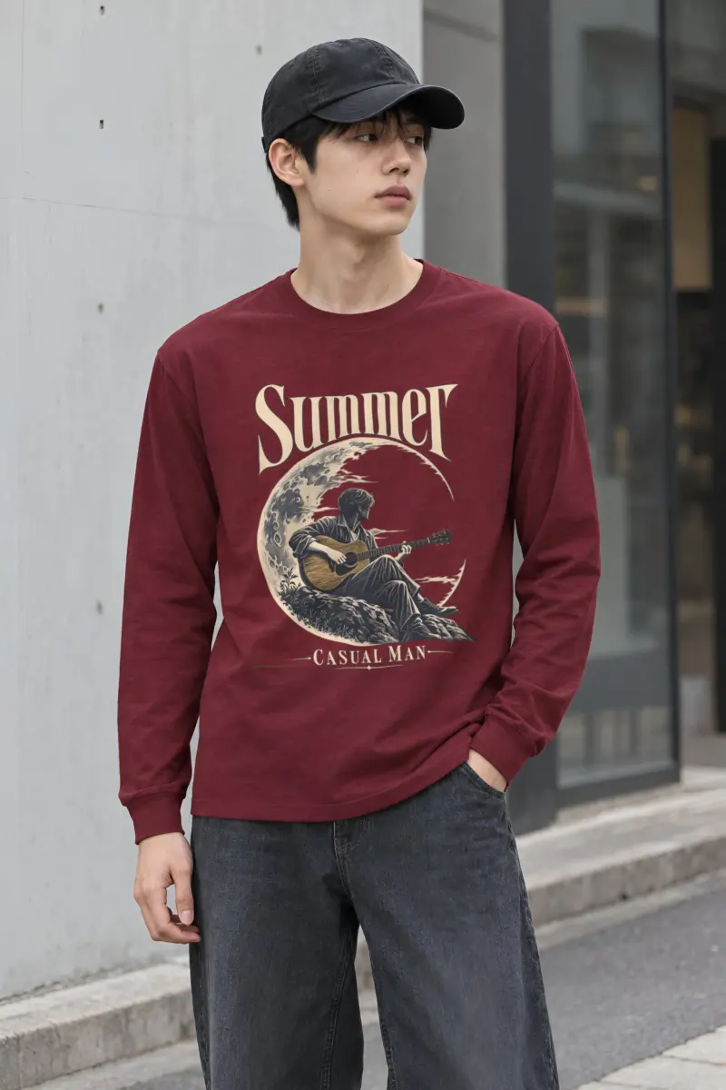 "Summer Casual Man" Unisex Longsleeve T-shirt