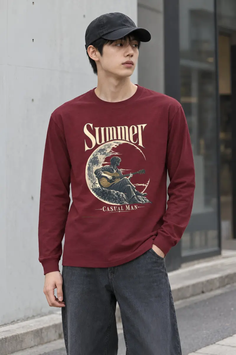 "Summer Casual Man" Unisex Longsleeve T-shirt