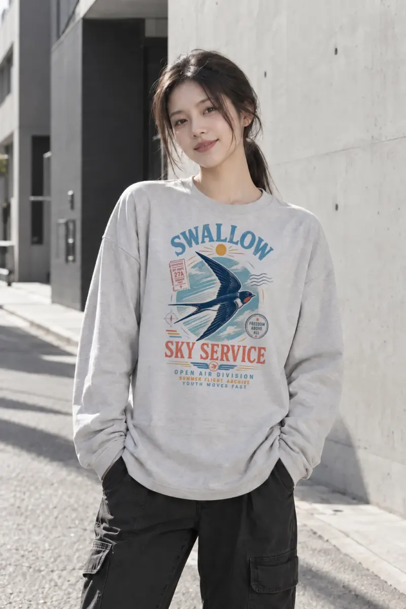 "Summer Flight Archive" Unisex Longsleeve T-shirt | Gildan 2400