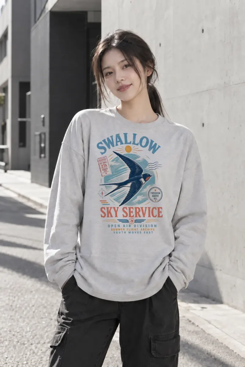 "Summer Flight Archive" Unisex Longsleeve T-shirt | Gildan 2400