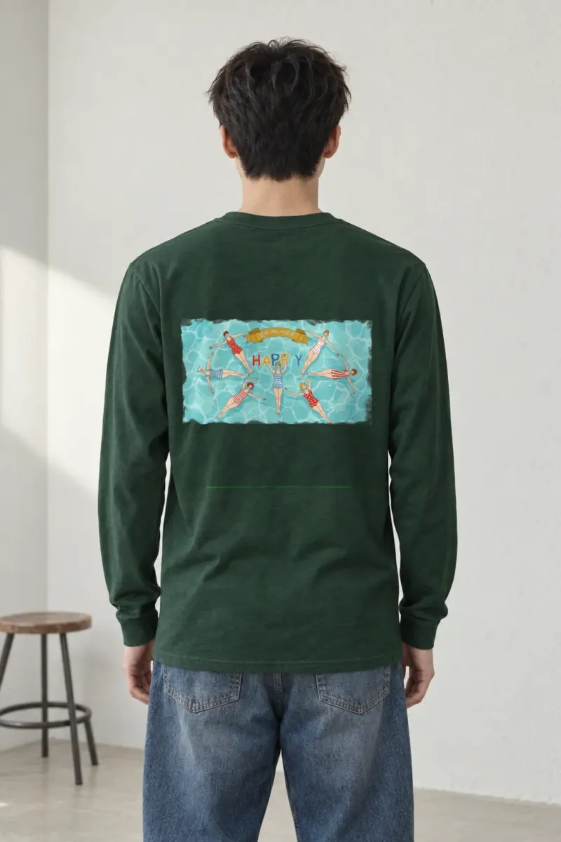 "Summer Happy" Unisex Longsleeve T-shirt | Gildan 2400