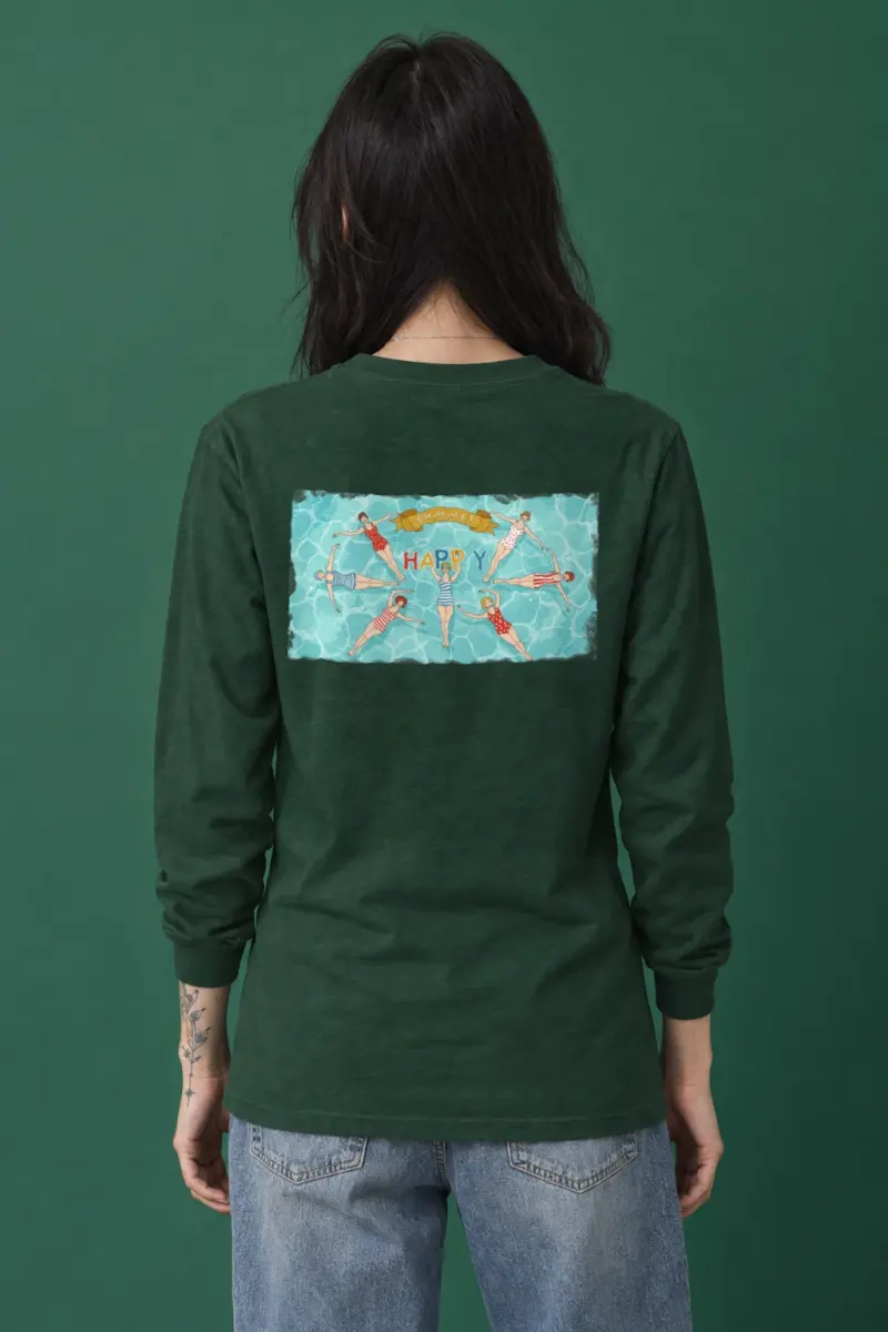 "Summer Happy" Unisex Longsleeve T-shirt