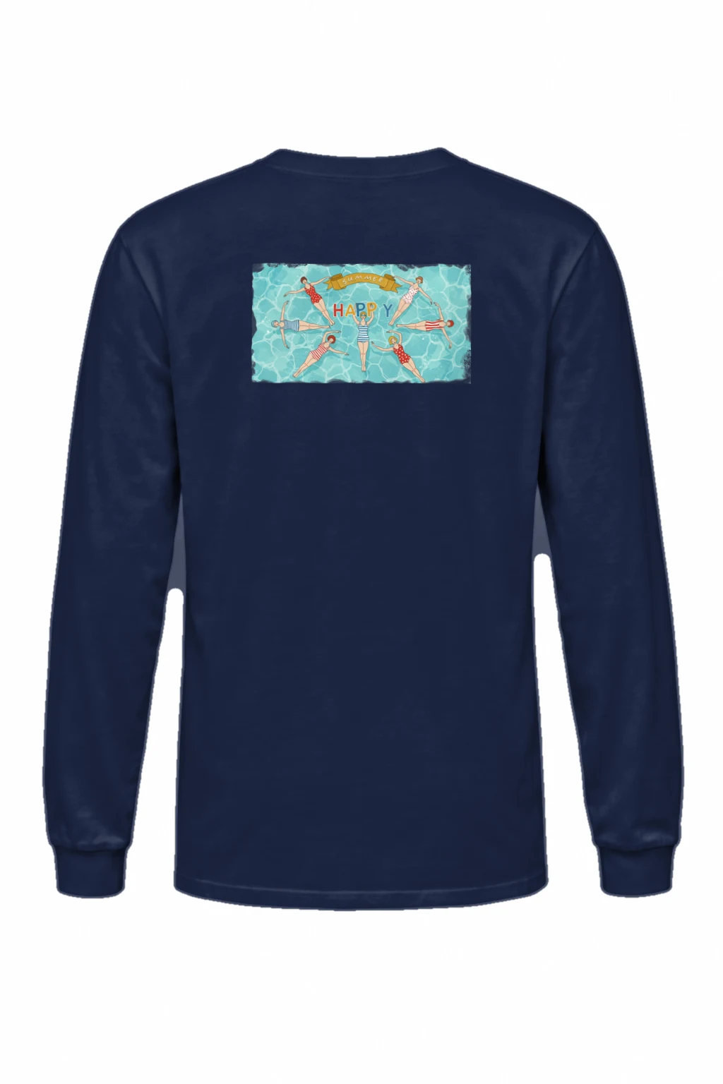 "Summer Happy" Unisex Longsleeve T-shirt | Gildan 2400