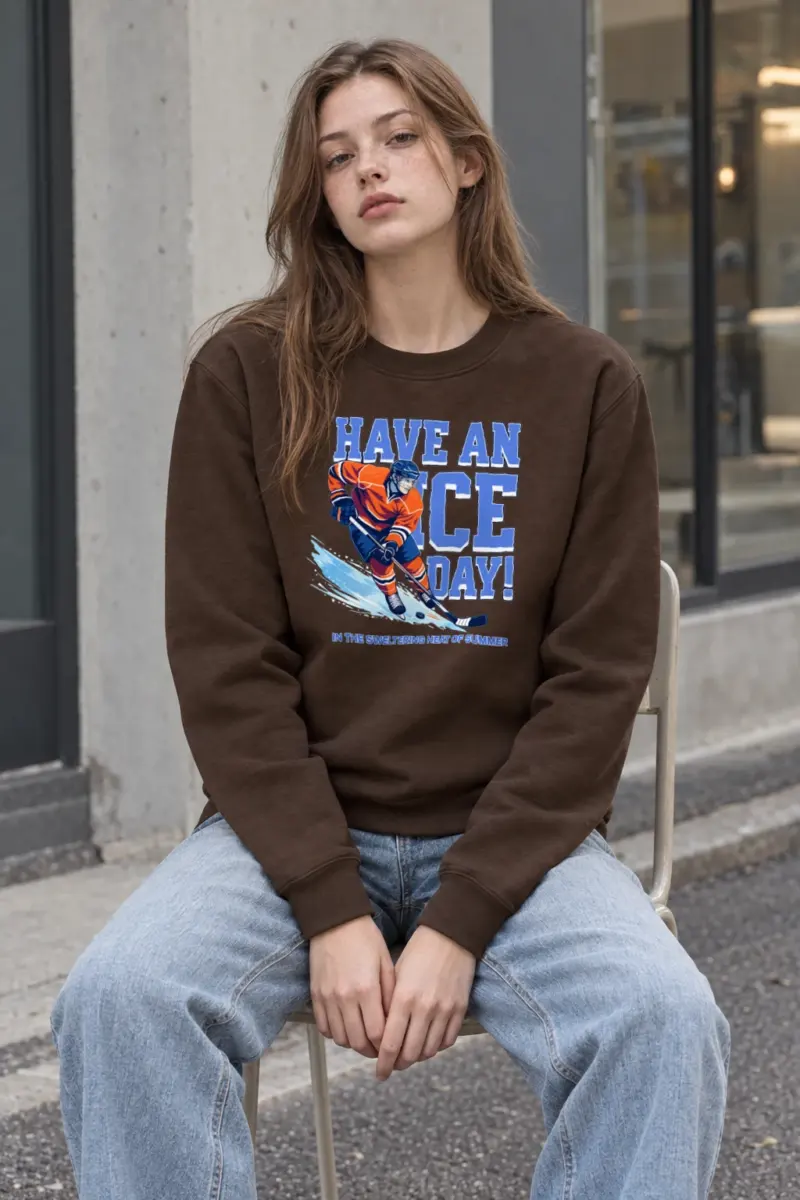"Summer Rink Rebel" Heavy Blend Unisex Crewneck Sweatshirt | Gildan 18000