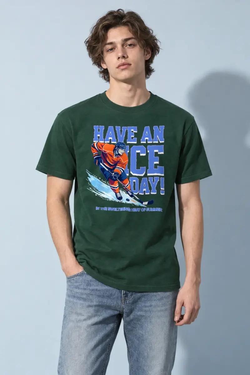 "Summer Rink Rush" Heavyweight Unisex Crewneck T-shirt