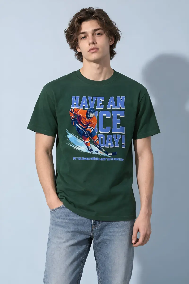 "Summer Rink Rush" Heavyweight Unisex Crewneck T-shirt
