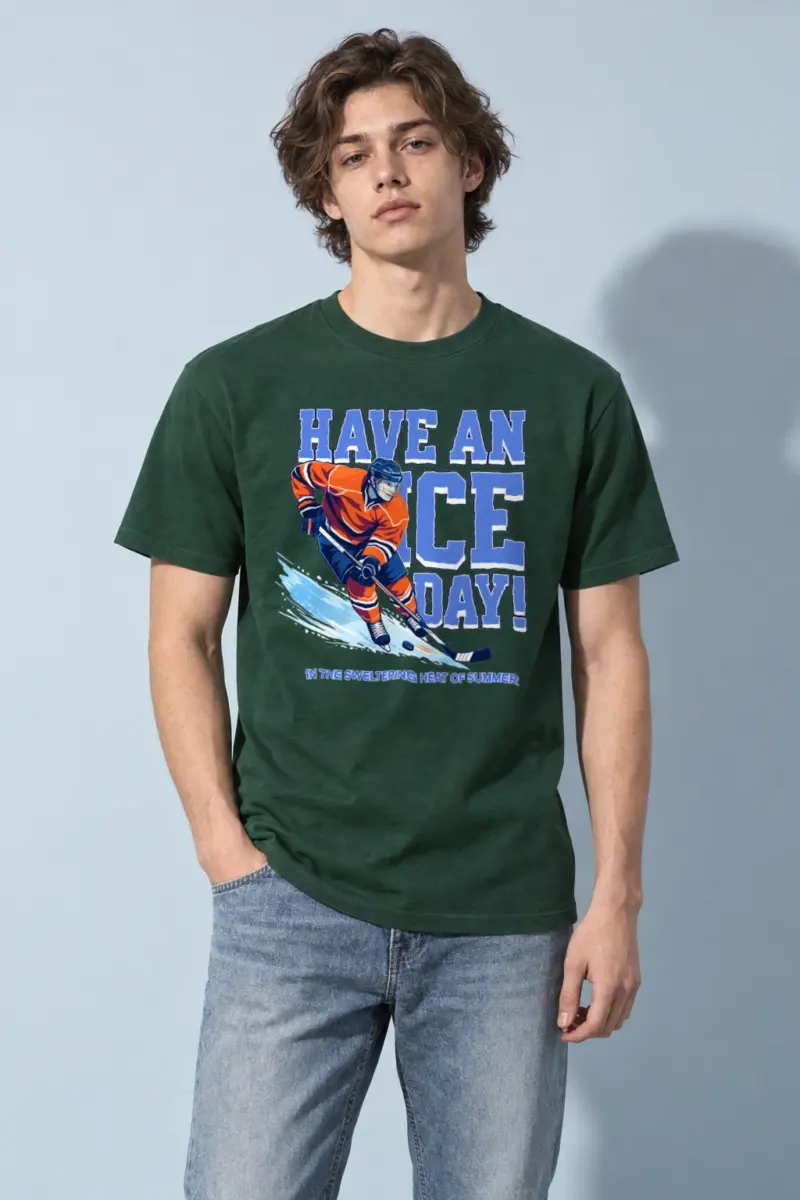 "Summer Rink Rush" Heavyweight Unisex Crewneck T-shirt | Gildan 5000