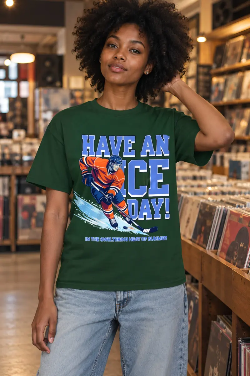 "Summer Rink Rush" Heavyweight Unisex Crewneck T-shirt