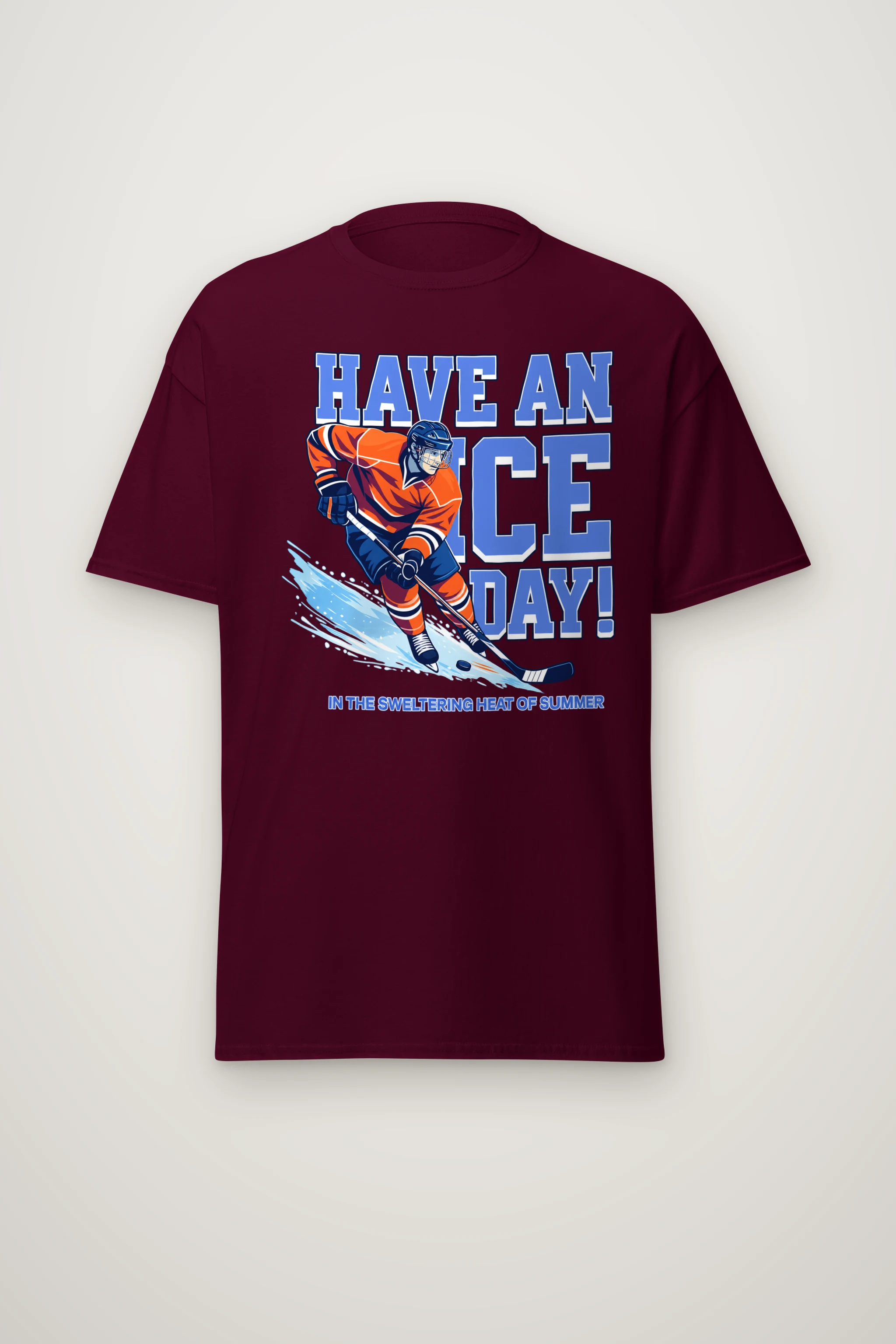 "Summer Rink Rush" Heavyweight Unisex Crewneck T-shirt
