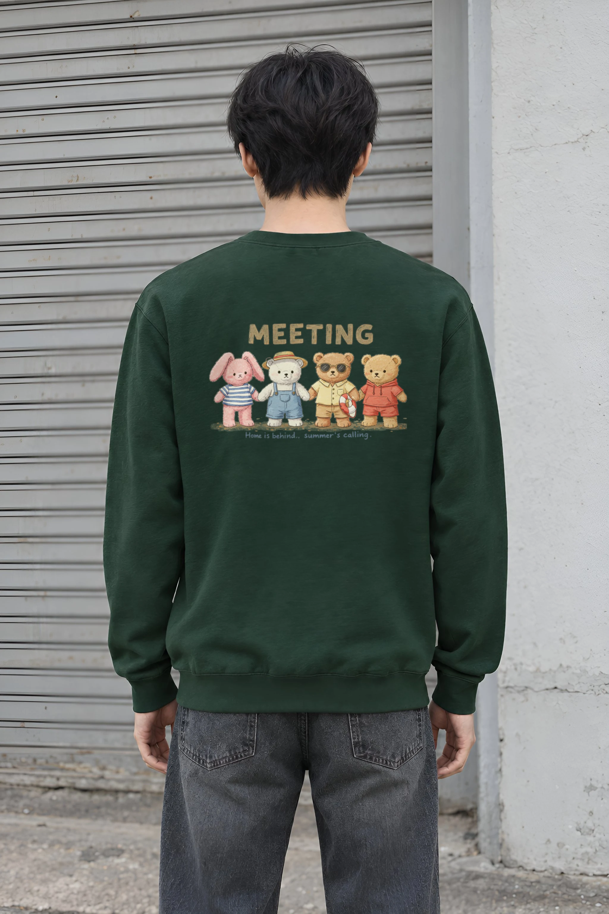 "Summer's Calling" Heavy Blend Unisex Crewneck Sweatshirt