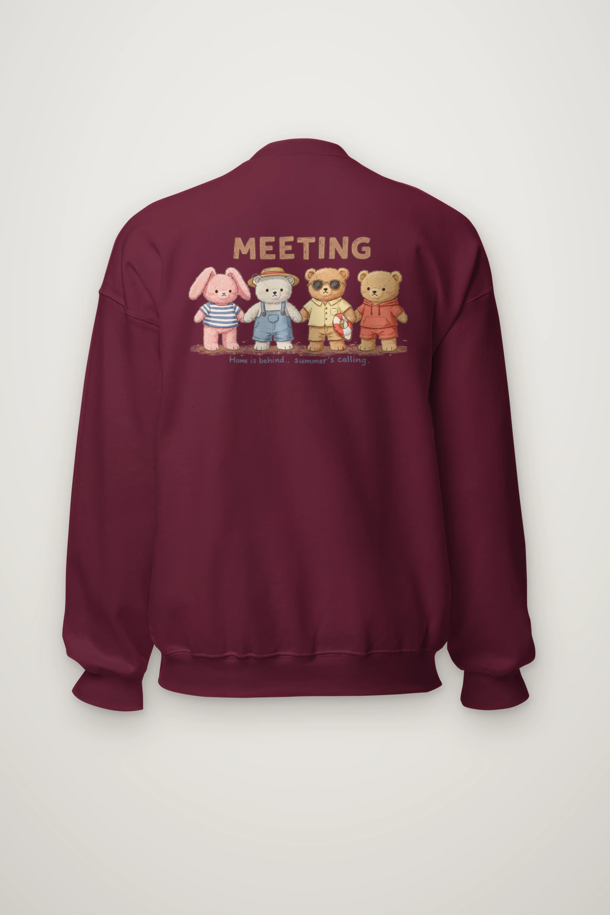 "Summer's Calling" Heavy Blend Unisex Crewneck Sweatshirt