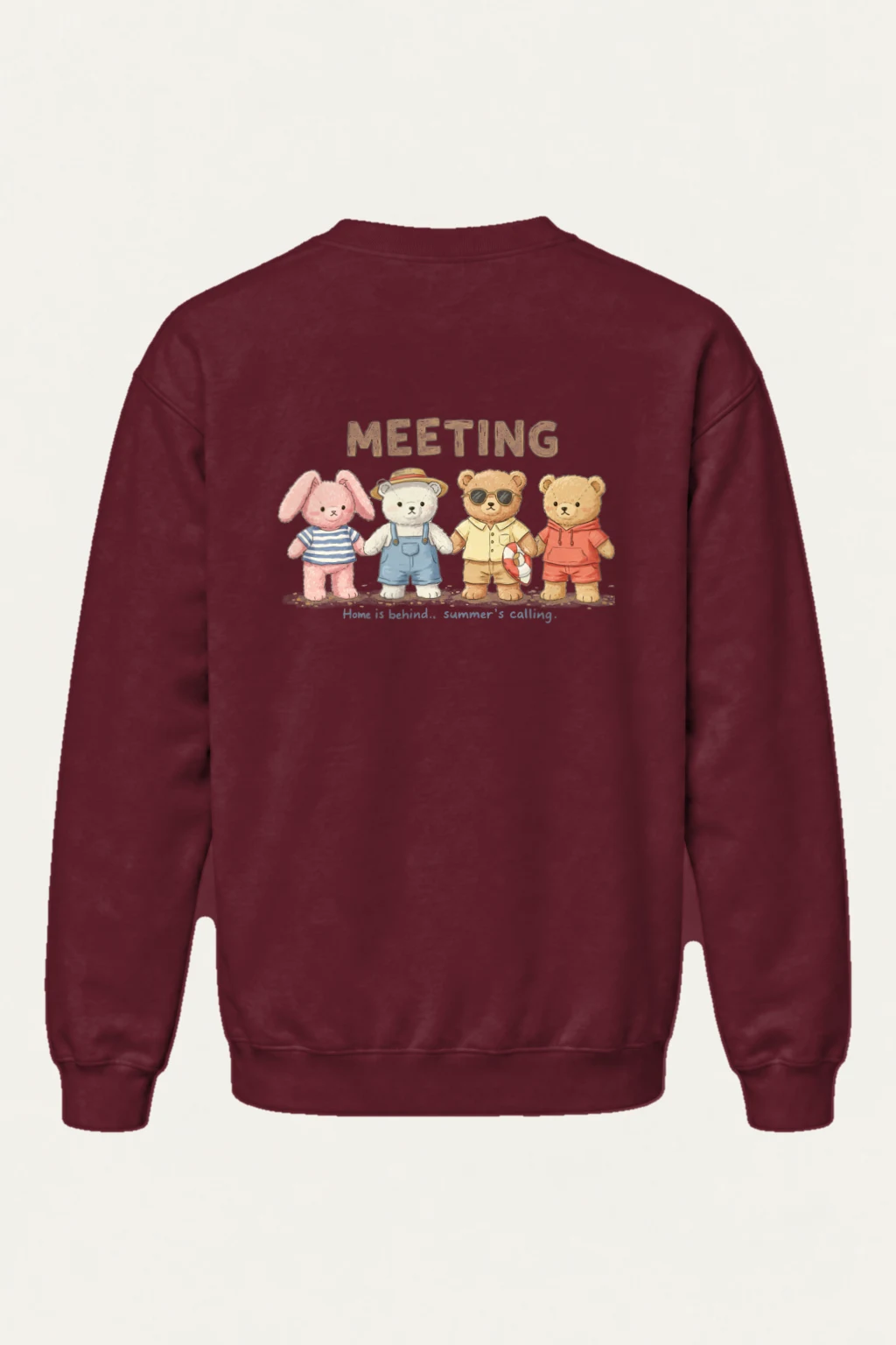 "Summer's Calling" Heavy Blend Unisex Crewneck Sweatshirt | Gildan 18000