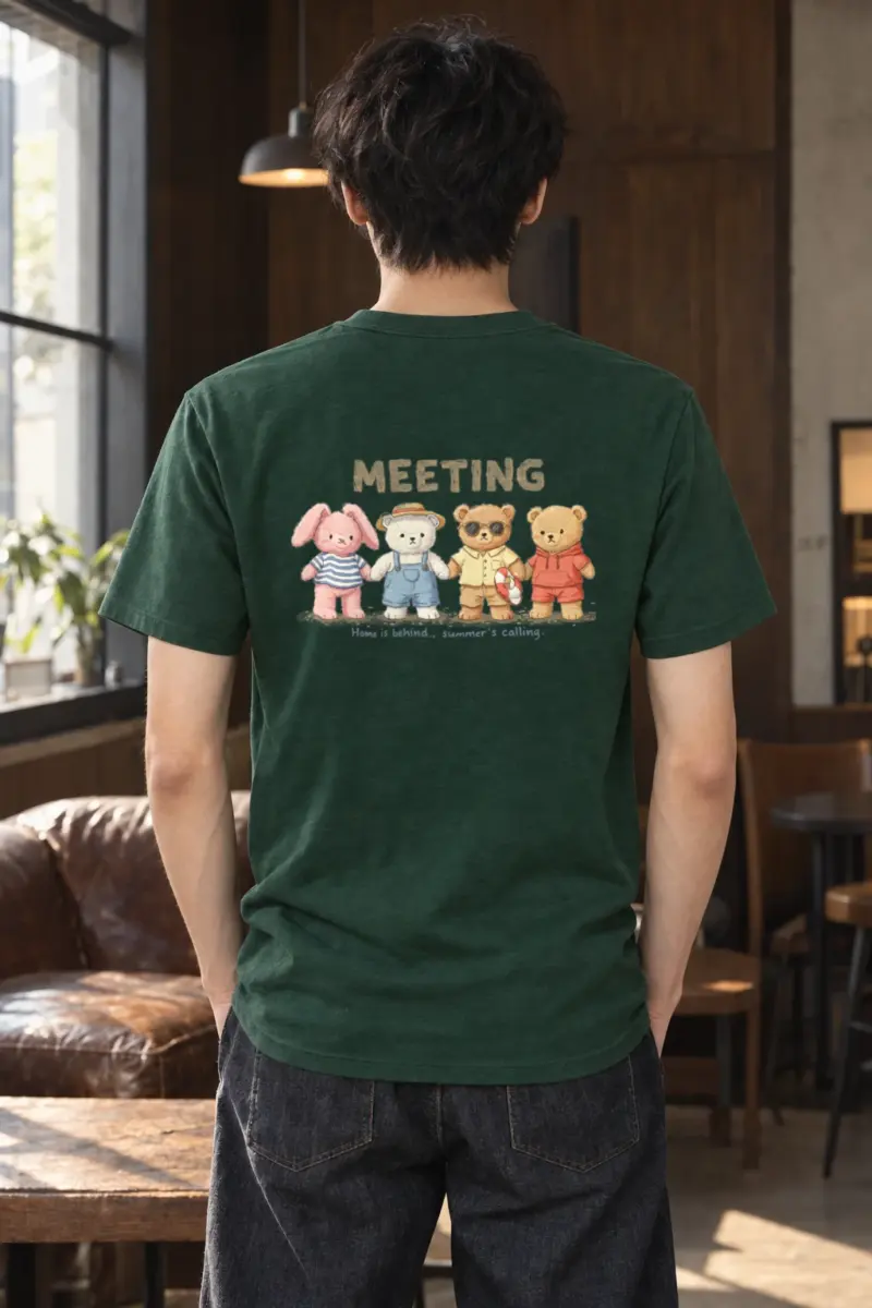 "Summer's Calling" Heavyweight Unisex Crewneck T-shirt
