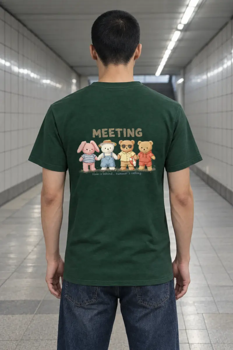 "Summer's Calling" Heavyweight Unisex Crewneck T-shirt | Gildan 5000