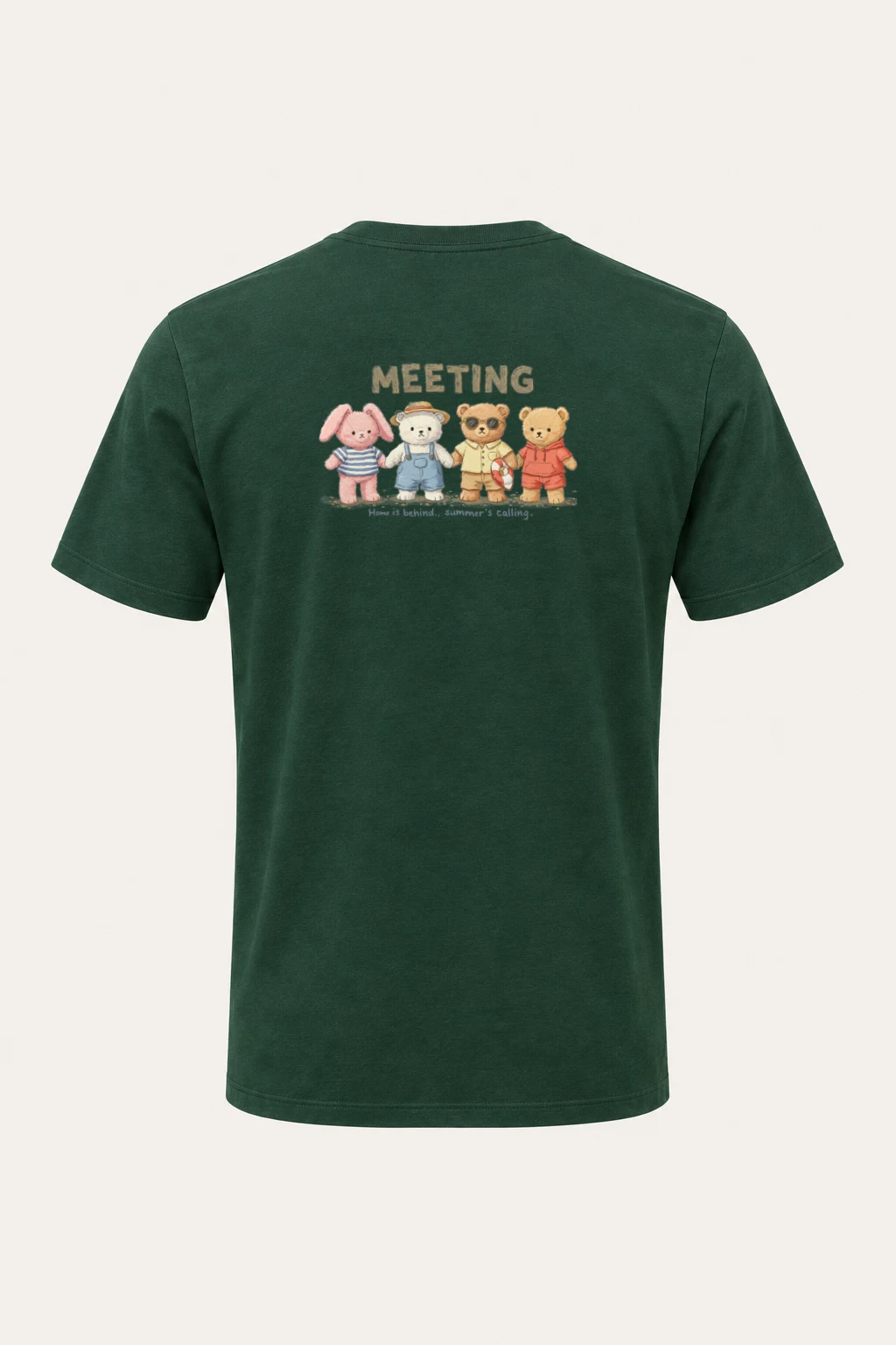 "Summer's Calling" Heavyweight Unisex Crewneck T-shirt | Gildan 5000