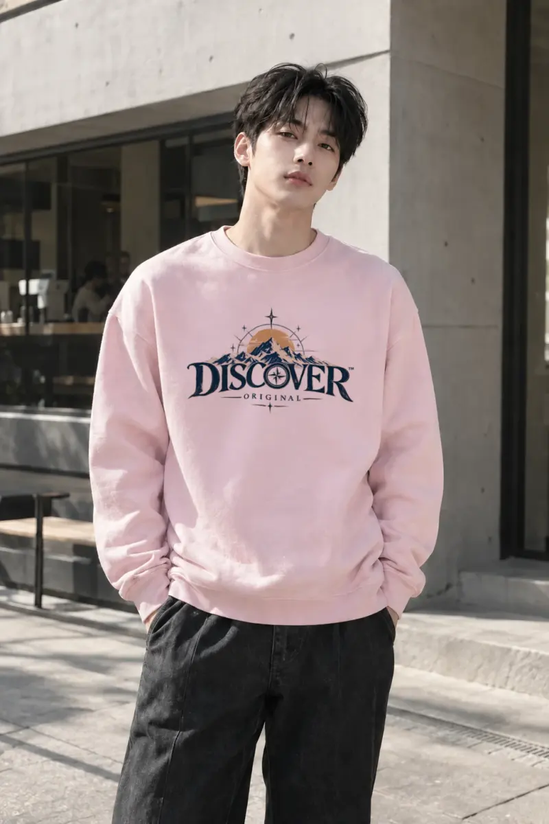 "Summit Compass Emblem" Heavy Blend Unisex Crewneck Sweatshirt | Gildan 18000