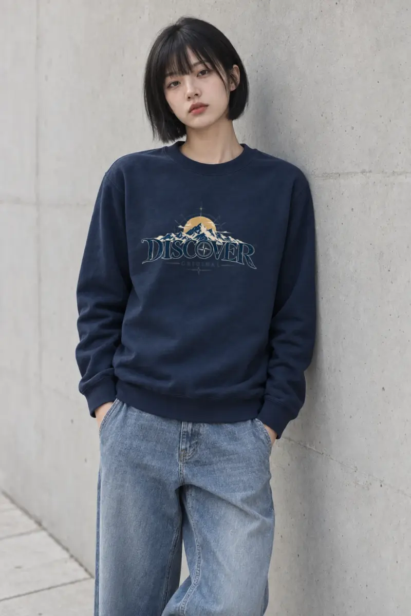 "Summit Compass Emblem" Heavy Blend Unisex Crewneck Sweatshirt