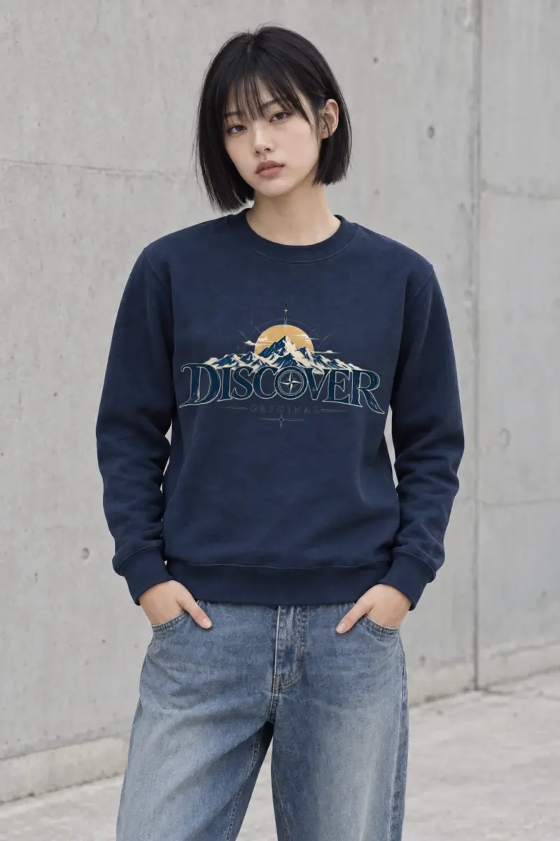 "Summit Compass Emblem" Heavy Blend Unisex Crewneck Sweatshirt