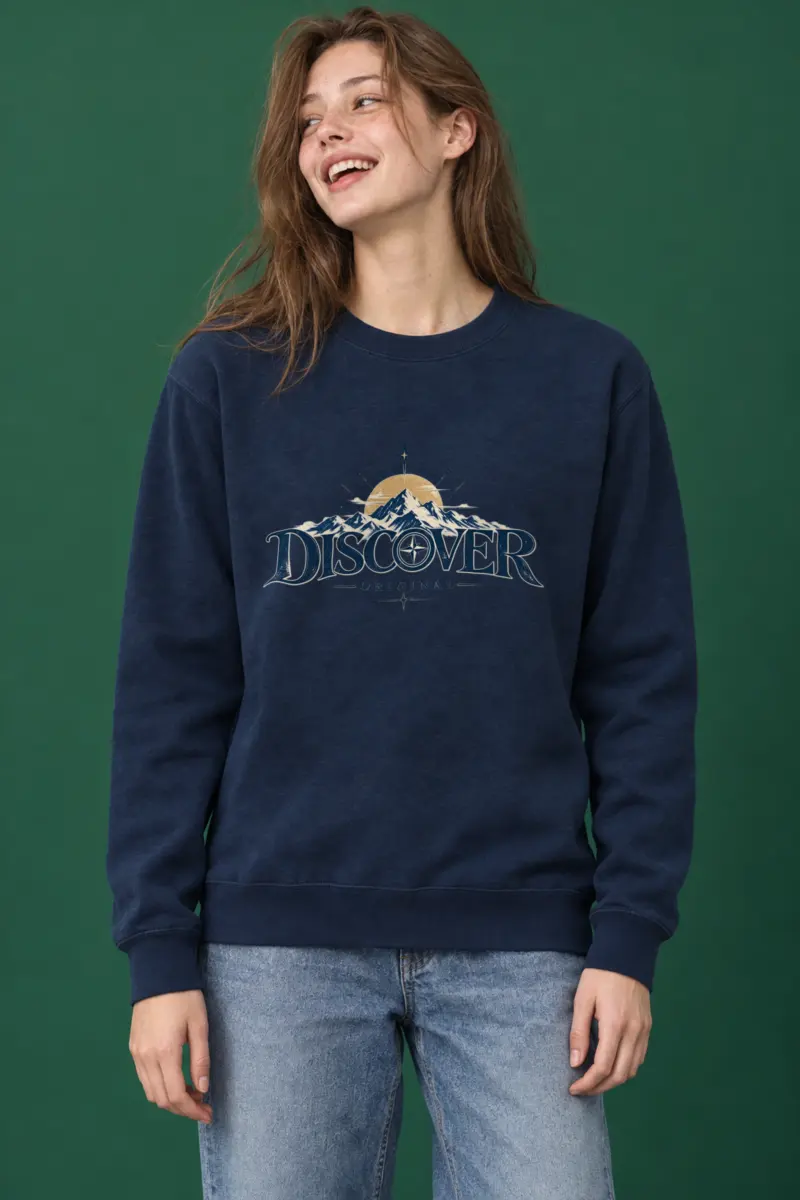 "Summit Compass Emblem" Heavy Blend Unisex Crewneck Sweatshirt