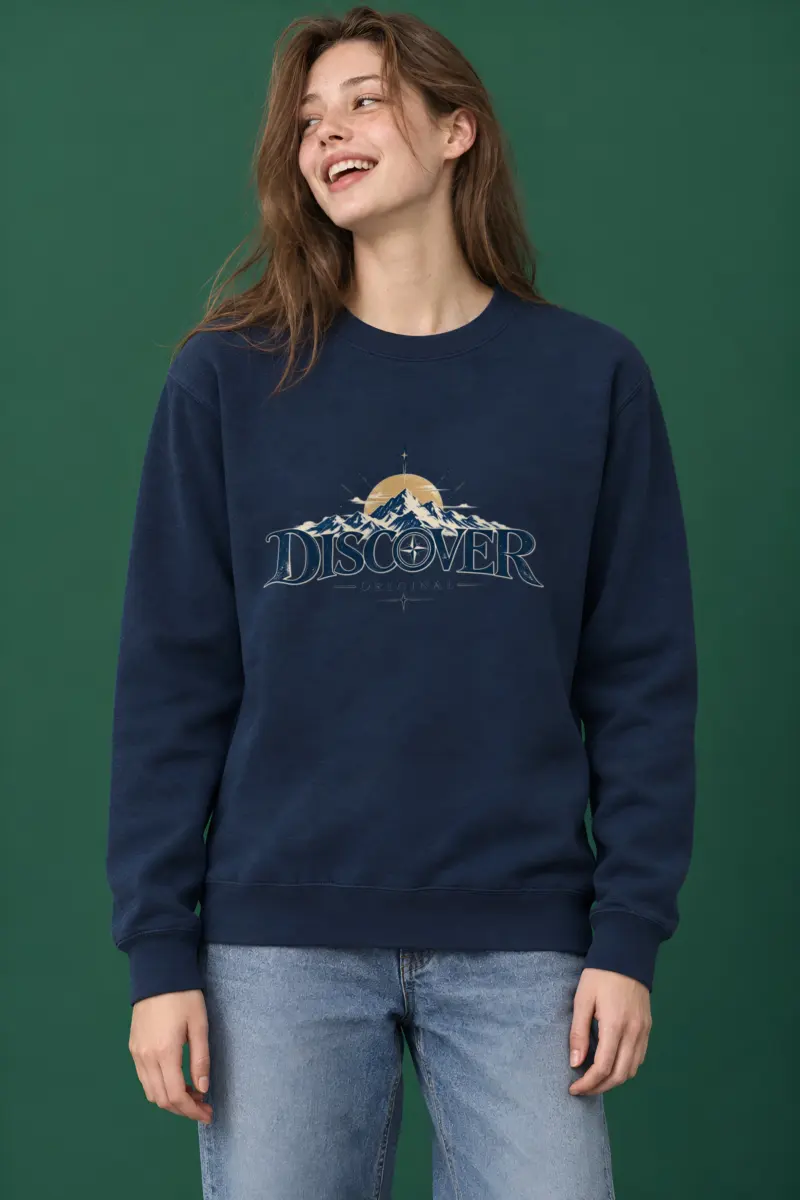 "Summit Compass Emblem" Heavy Blend Unisex Crewneck Sweatshirt