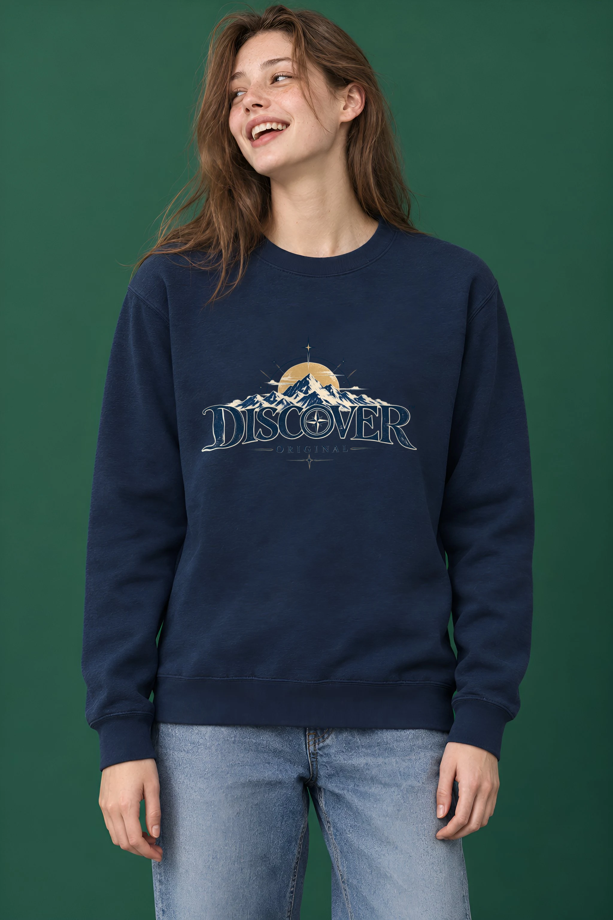 "Summit Compass Emblem" Heavy Blend Unisex Crewneck Sweatshirt