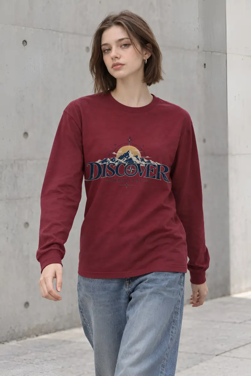 "Summit Compass" Unisex Longsleeve T-shirt