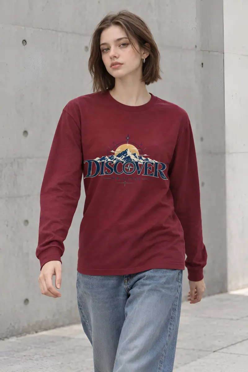 "Summit Compass" Unisex Longsleeve T-shirt